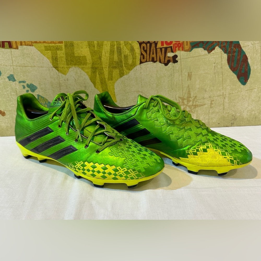 ADIDAS PREDATOR ABSOLADO LZ TRX FG SOCCER CLEATS Q21656 GREEN MEN'S SIZE 11.5